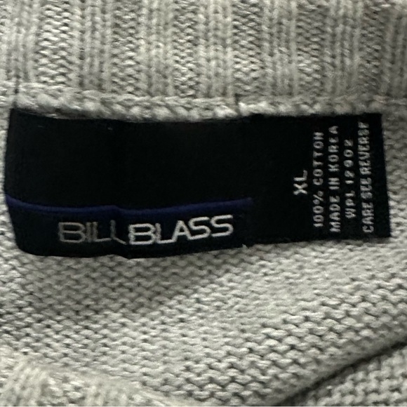 Vntg Gray Plaid Grandpacore Sweater Mens XL Cable Knit Preppy Academia Old Money - Picture 5 of 5